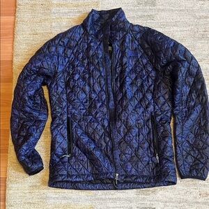 The North Face Black and Purple Quilted Jacket